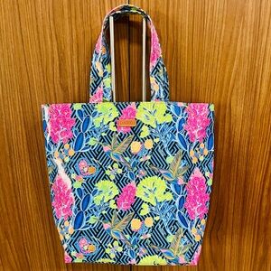 Consuela Large Floral Jewel Hummingbird tote bag
